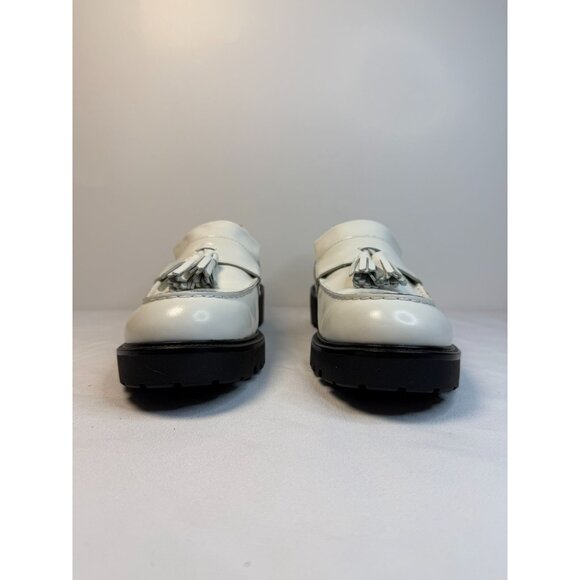 Vagabond Cosmo 2.0 Chunky Kiltie Platform Loafers Women's Size 8 White Leather - Picture 5 of 13